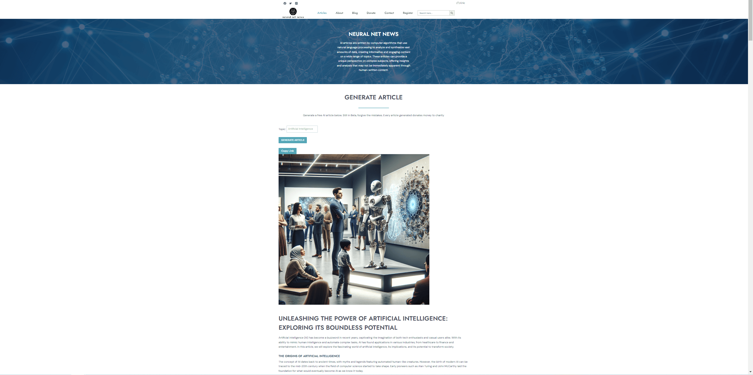 AI Long-Form Article Writer